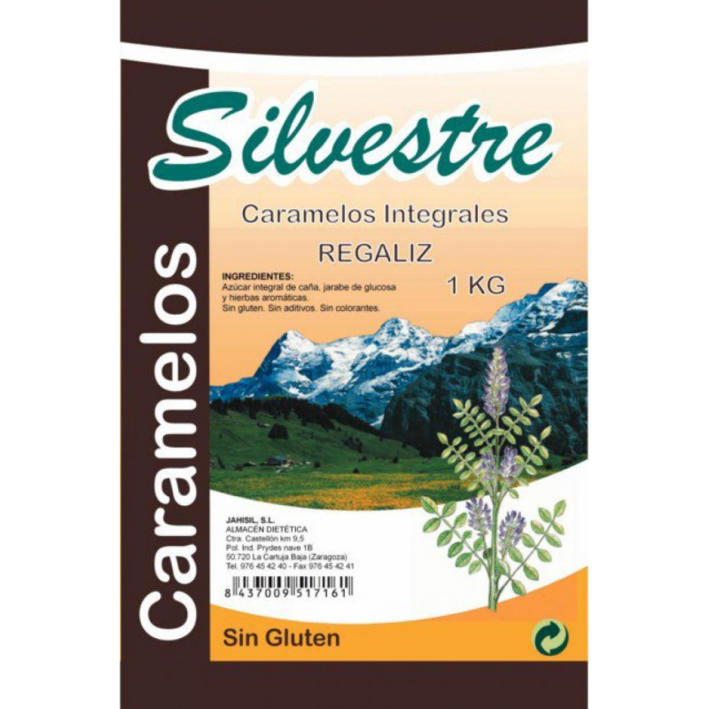 Caramelos regaliz 1k silvestre