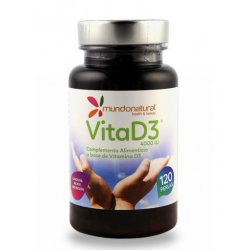 Vitamina d3 120p 4mil mundonatural