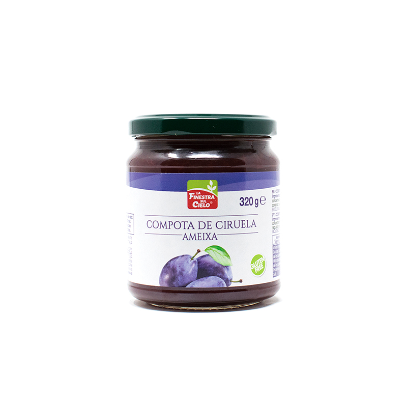 Compota ciruela 280g bio la finestra sul cielo