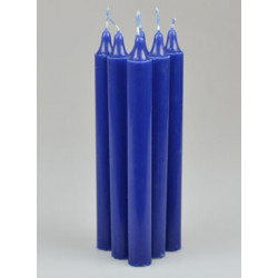 Velas perfumas almizcle color azul oscuro sys