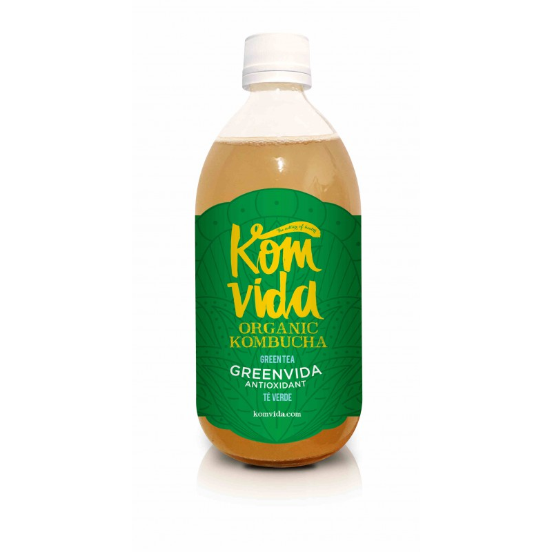 Kombucha 250ml greenvida ( te verde ) komvida