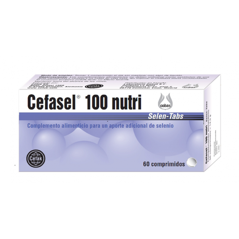 Cefasel 100nutri 60comp cobas