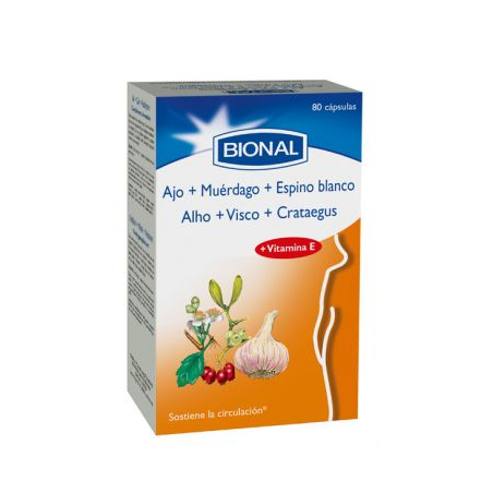 Ajo+muerdago+espino b 80caps bional