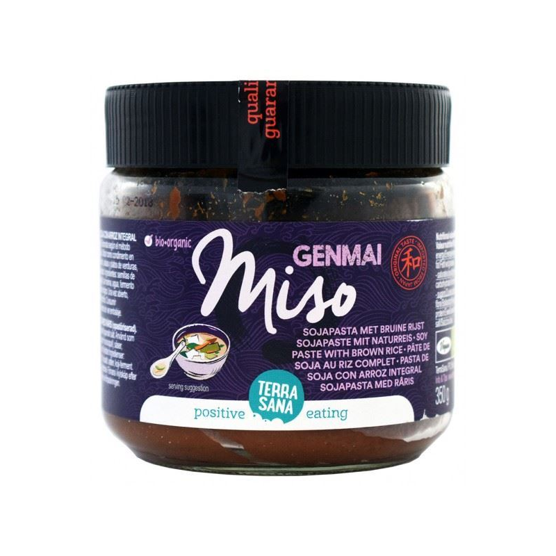 Genmai miso bio 350g bote cristal terrasana