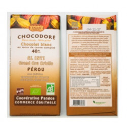 Chocolate blanco 40% el oro de los andes