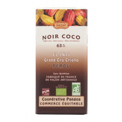 Chocolate coco 63% 100gr el oro de los andes