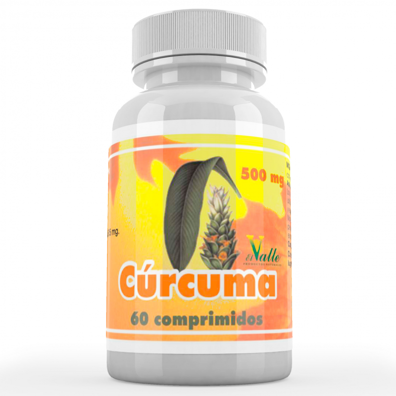 Curcuma 500mg 60comp el valle