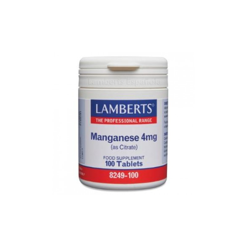 Manganeso 4mg ( como citrato ) 100tab  lamberts