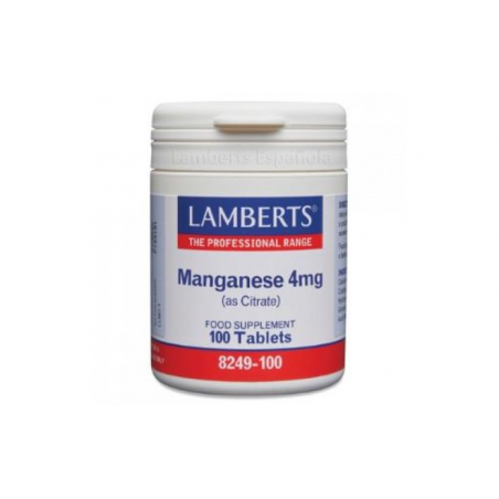 Manganeso 4mg ( como citrato ) 100tab  lamberts