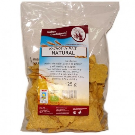 Nachos maiz tostados 125gr s/g bio horno leña