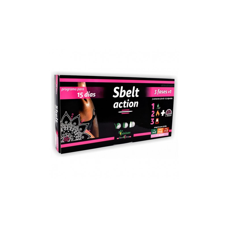 Sbelt action slim line 3x50ml+15caps. pinisan
