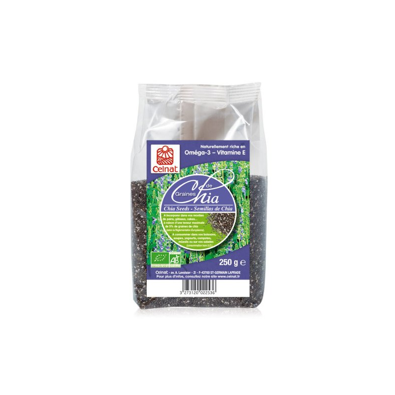 Semillas chia 250g celnat