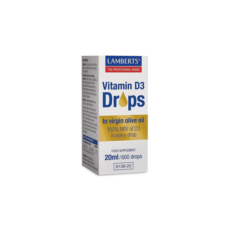 Vitamina d3 liquida 20ml lamberts