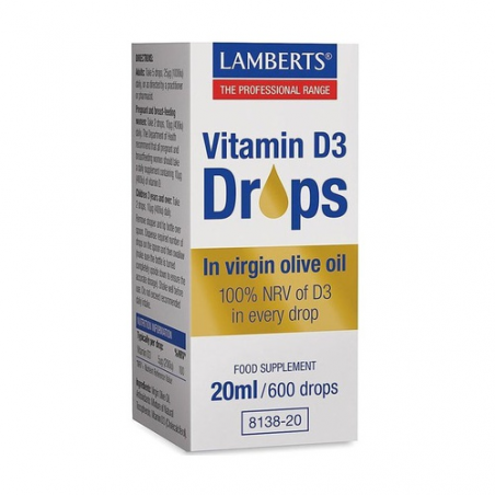 Vitamina d3 liquida 20ml lamberts
