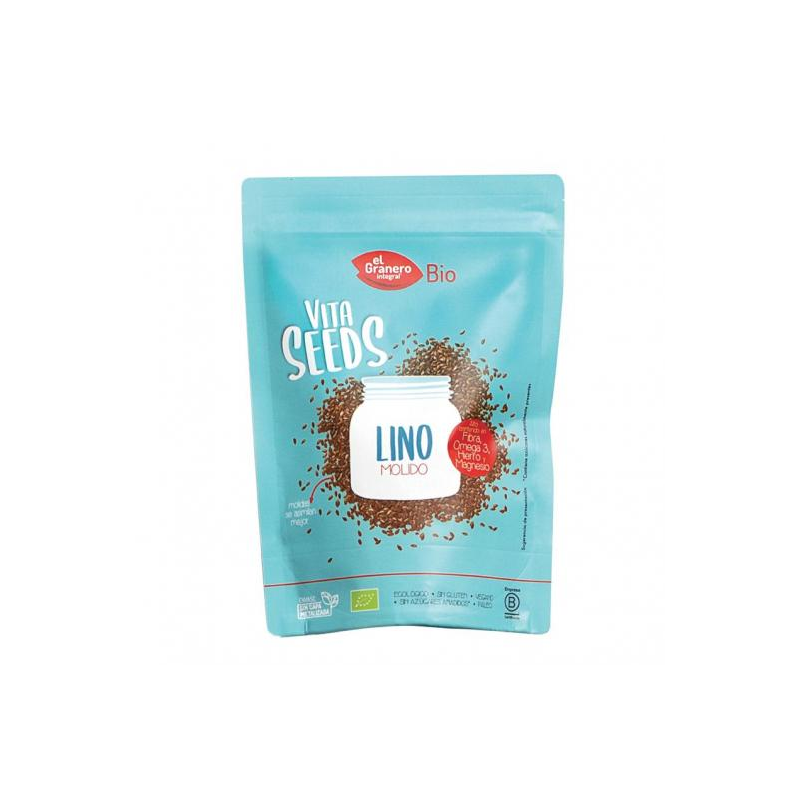 Vitaseeds lino molido 300gr bio el granero