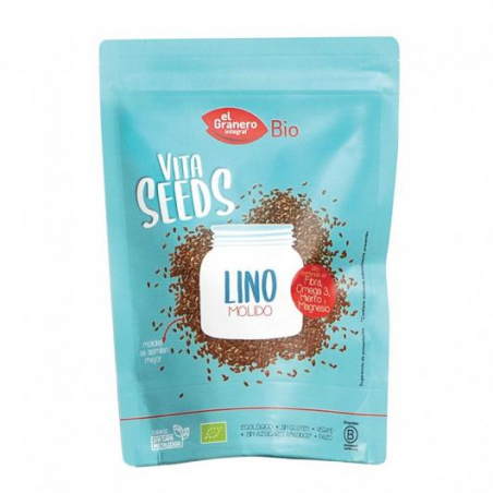 Vitaseeds lino molido 300gr bio el granero