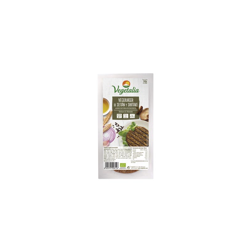 Vegeburguer seitan y shiitake 160gr bio vegetalia