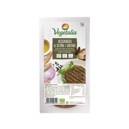 Vegeburguer seitan y shiitake 160gr bio vegetalia