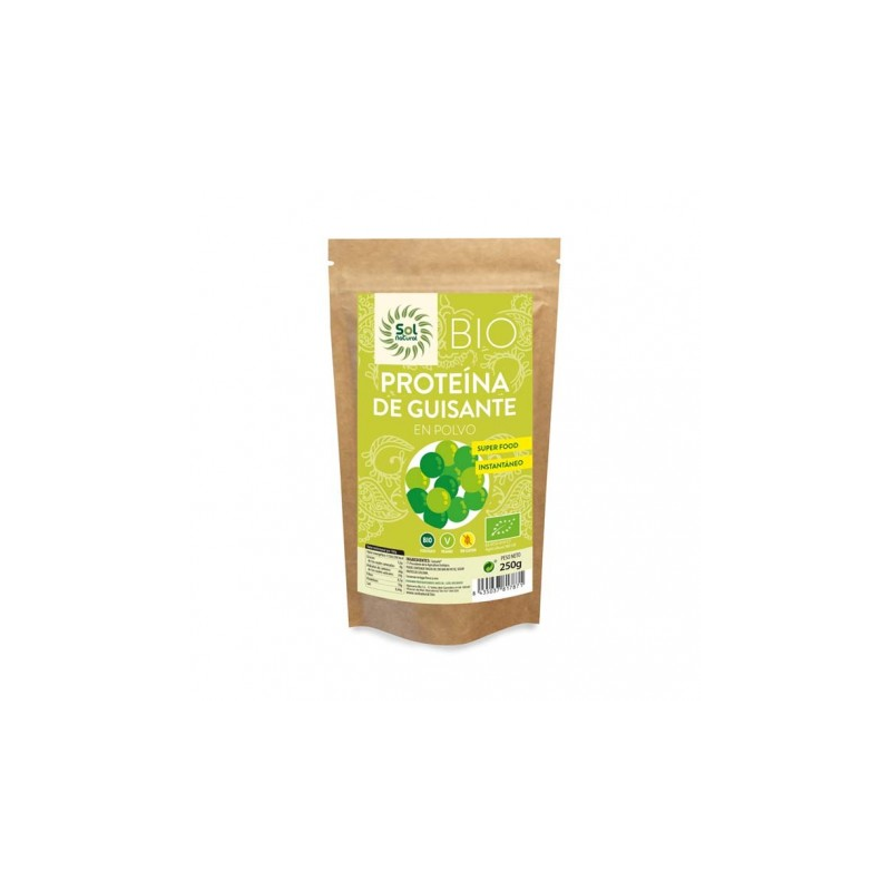 Proteina de guisantes polvo 250gr bio sol natural