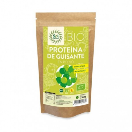 Proteina de guisantes polvo 250gr bio sol natural