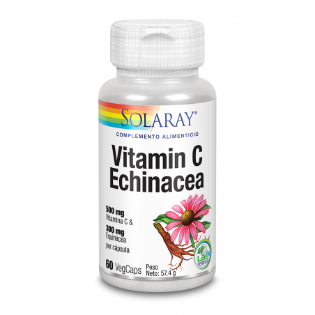 Vitamina  c +  echinacea 60 vegcaps    solaray