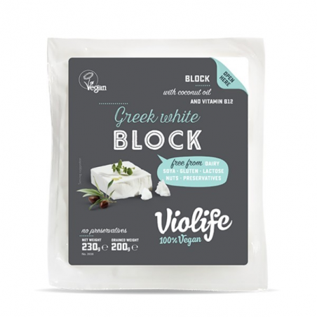 Queso bloque estilo griego vegano 230gr e.g