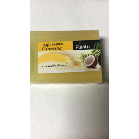 Jabon glicerina coco 100gr. plantis