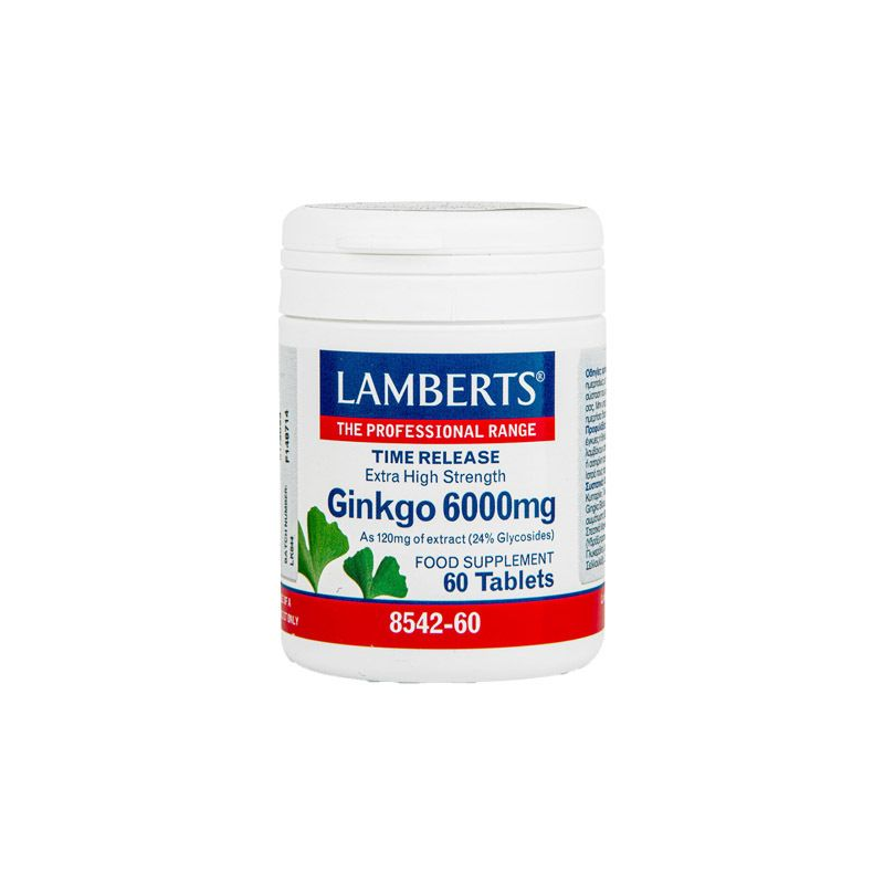 Ginkgo biloba 6000mg. 60tab.  lamberts