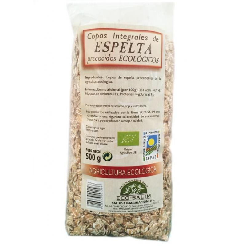 Copos espelta integrales bio 500gr. eco-salim