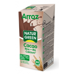 Bebida de arroz con cacao y calcio  200ml bio  nat