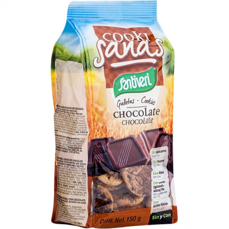 Galletas cookisanas chocolate 150gr. santiveri