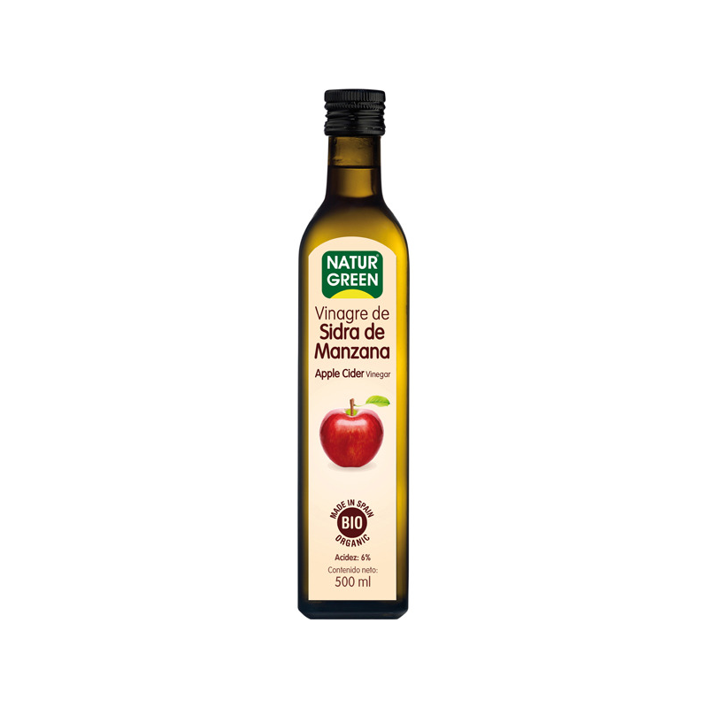Vinagre sidra de manzana 500ml bio naturgreen