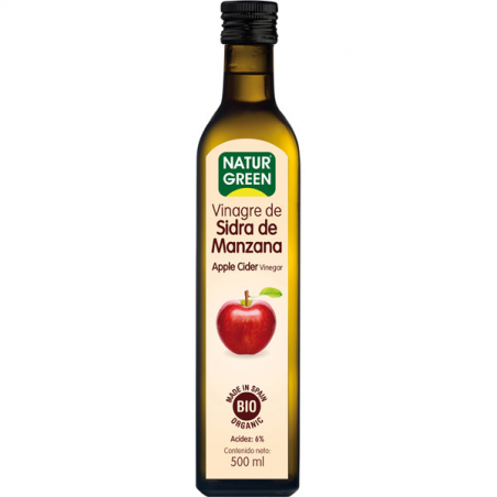 Vinagre sidra de manzana 500ml bio naturgreen
