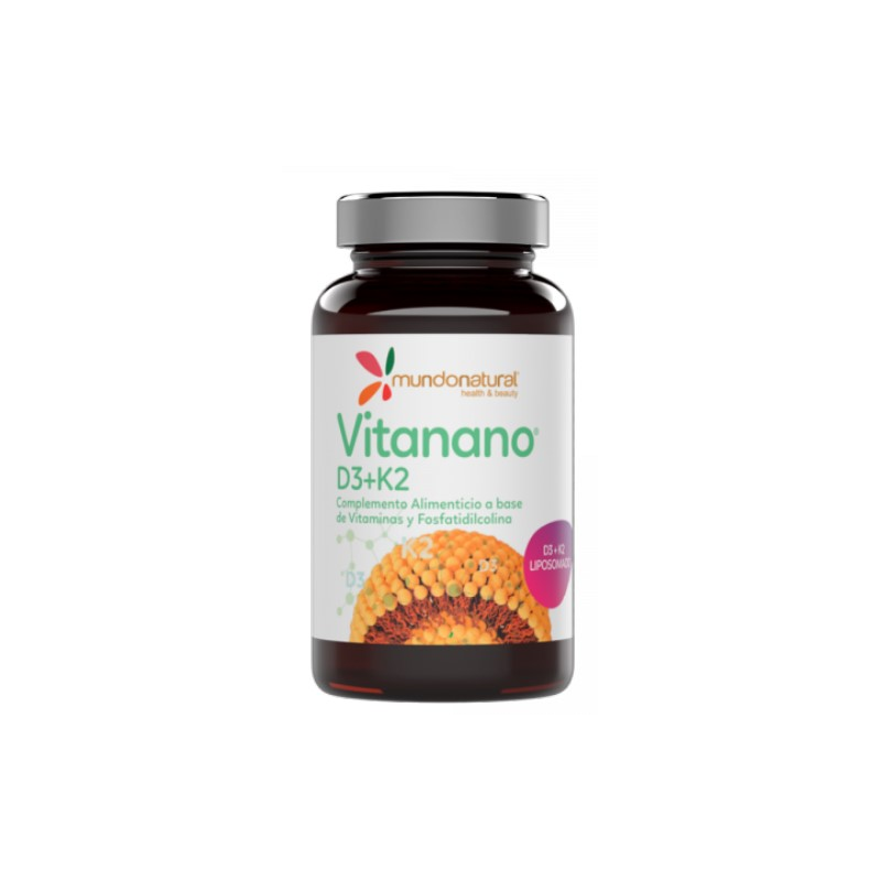 Vitanano vitamina d3+k2 30caps mundo natural