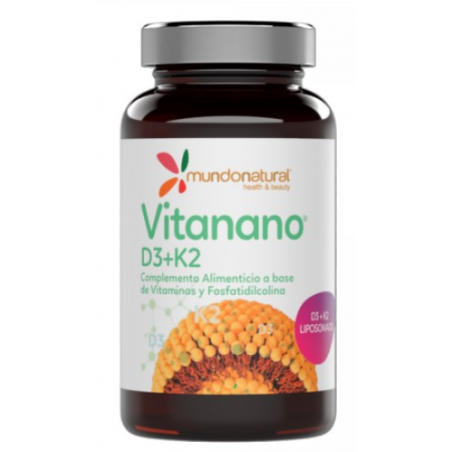 Vitanano vitamina d3+k2 30caps mundo natural