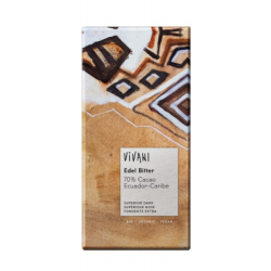 Chocolate ecuador/caribe vegano 70% cacao 100gr. v