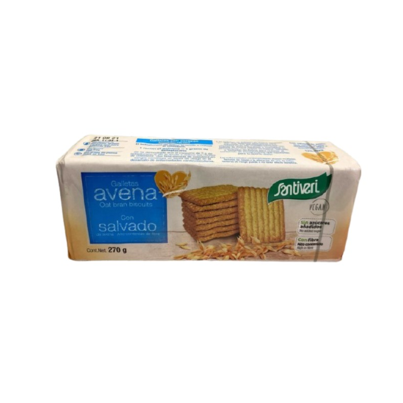 Galletas salvado avena 1p 270gr santiveri