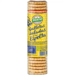 Gelletas saladas espelta 230gr bio biocop