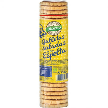 Gelletas saladas espelta 230gr bio biocop