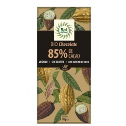 Chocolate 85% 70gr bio s/g veg.azucar coco sol nat