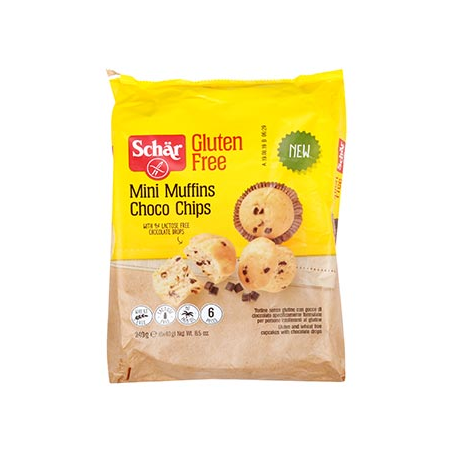 Schar mini muffins choco chips 240gr