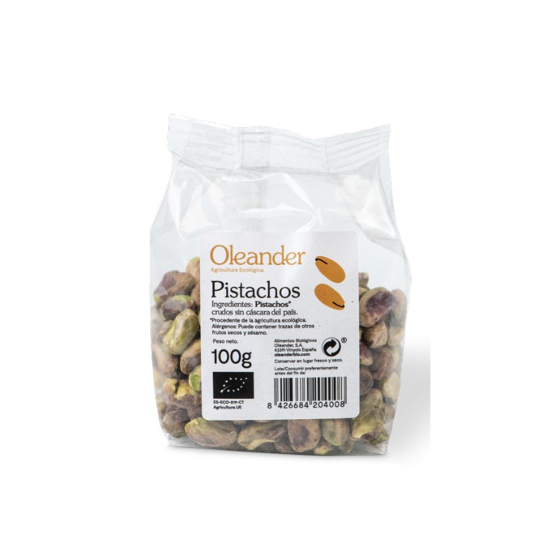 Pistachos crudos sin cascara 100gr oleander