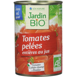 Tomates enteros pelados 400gr bio jardin