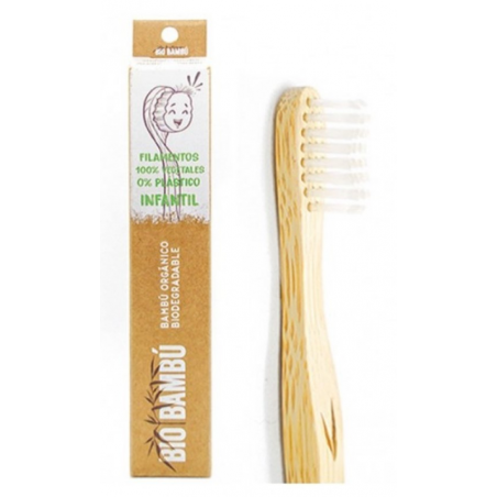 Cepillo de dientes bambu niños bio-bambu