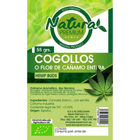 Cogollos flor de cañamo entera 55gr bio natura pre