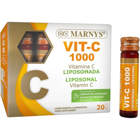 Vitamina c liposomada 1000mg 20viales marnys