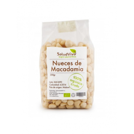 Nueces de macadamia 200gr bio s/g saludviva