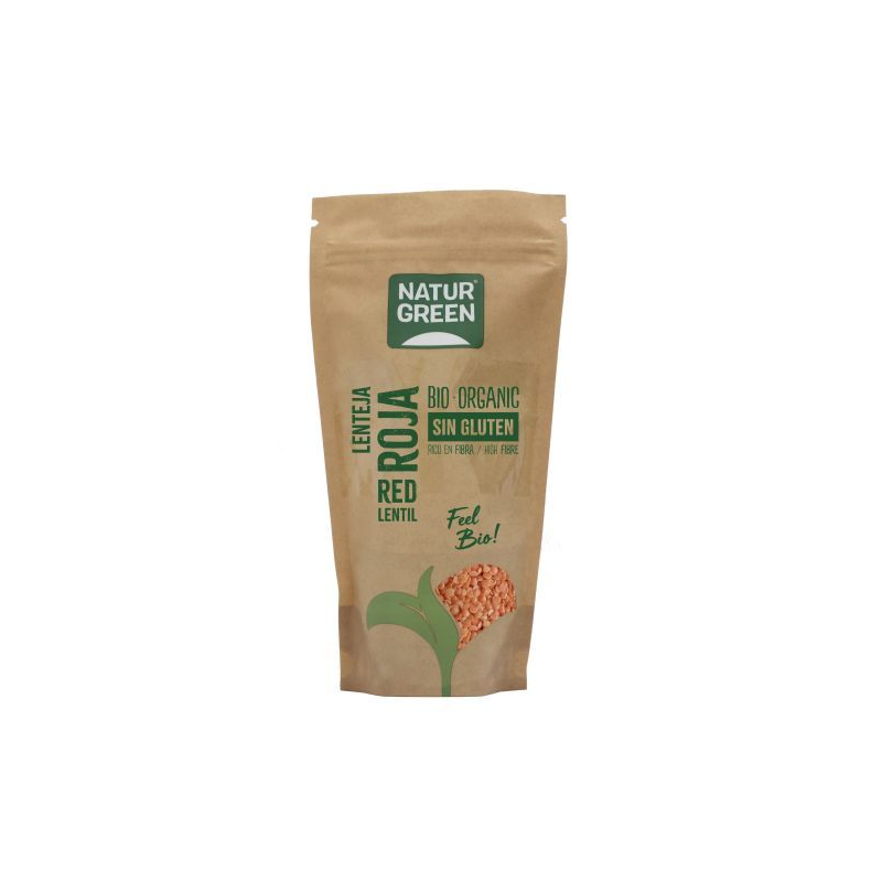 Lenteja roja 500gr bio s/g naturgreen
