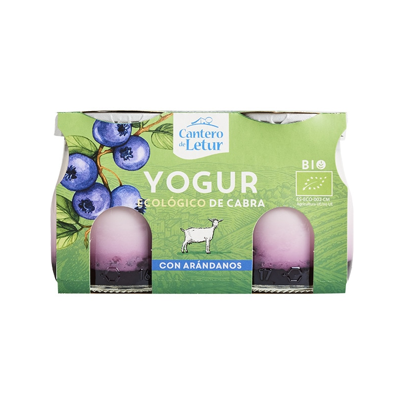 Yogur cabra con arandanos 2x125ml cantero letur