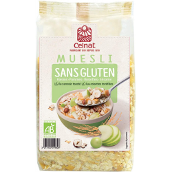 Muesli con manzana verde s/g 375gr bio celnat